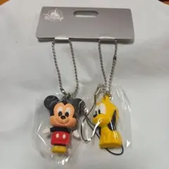 新品　ディズニー ミッキー プルート キーホルダーセット