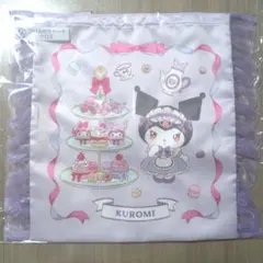 サンリオ当たりくじ　KUROMI フリル付きトートバッグ