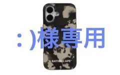 A BATHING APE カモフラージュ iPhone16ケース