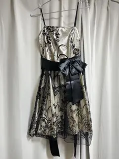 パーティードレス⭐︎リボン×アイボリー(オフホワイト)×ブラック