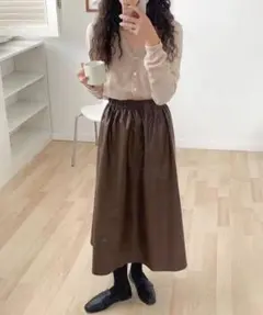 スウェットロングスカート