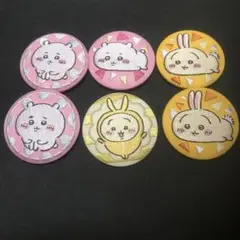 ちいかわ　刺繍缶バッジ　６個セット
