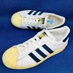 adidas originals SUPERSTAR 80s 白×青 金ベロ - メルカリ