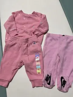 Champion & Nike ピンク スウェット　3点