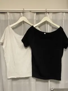オフショルTシャツ　黒白　2枚