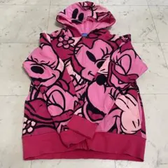 ディズニー　ミニーちゃんジップパーカー