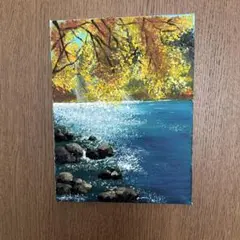 アクリル画 自然風景