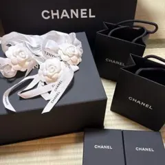 CHANEL】空箱 ショッパー カメリア2個 リボン ギフトセット まとめ売り