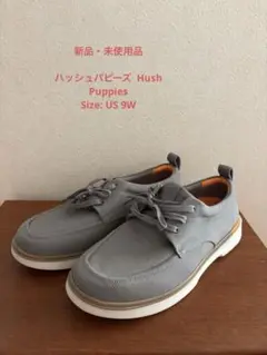 ハッシュパピーズ Hush Puppiesグレー キャンバス シューズ　9W