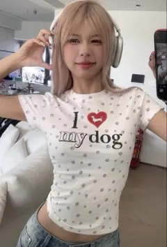 I love my dog Tシャツ 半袖 Lサイズ y2k