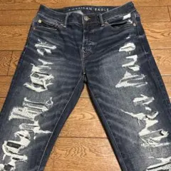 AMERICAN EAGLE AIRFLEX 360 +裏地ダメージジーンズ