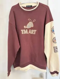 古着　サロモン&テーラーメイドART コットンニットLL メンズ　日本製　ゴルフ