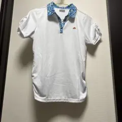 ellesse フラワーパターン襟 ポロシャツ⭐️オススメ美品‼️