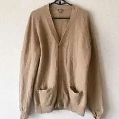 ユニクロ UNIQLO プレミアムラムVネックカーディガン 長袖　ベージュ L