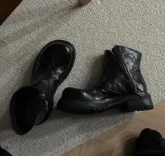 【即日発送】　black design zip boots Y2K opium