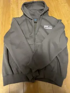 HUF カジノデザイン パーカー M ブラウン