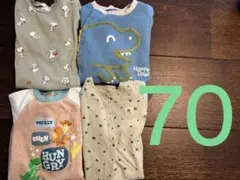 70サイズ　長袖ロンパース セット スヌーピー 男の子 ディズニー　next