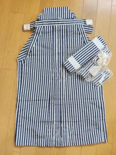 LOVOT✳ラボット服ハンドメイド✳ヒッコリーオーバーオール(生成✕紺