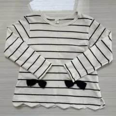 après les cours ♡ボーダーカットソー120cm