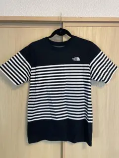 THE NORTH FACE ボーダーTシャツ ネイビー Lサイズ
