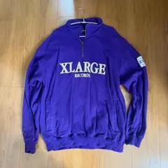 XLARGE RECORDS ジップアップパーカー 紫のサムネイル