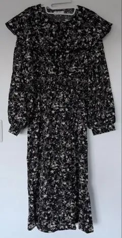 花柄ワンピース 長袖