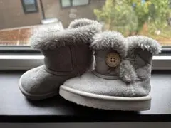 discovery ファー付きグレー ブーツ