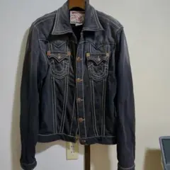 トゥルーレリジョン Gジャン ダークグレー L 　希少　レア　スウェット　IO