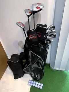 左利き用ゴルフセット　TRUSSARDI GOLF ブラック　ほぼ未使用品 左利き用ゴルフセット TRUSSARDI GOLF ブラック ほぼ未使用品