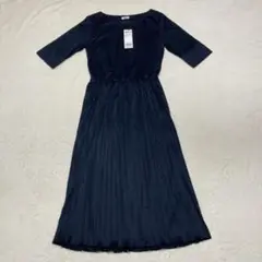 【タグ付き】FeteROBE フェテローブ プリーツワンピース ロングワンピース