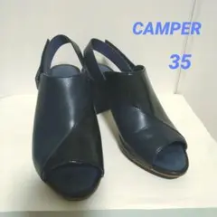 カンペール ツインズ サンダル 本革 ネイビー 35