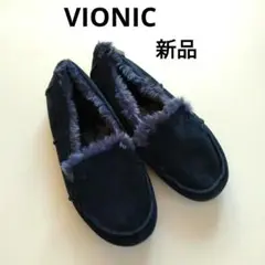 新品未使用 バイオニック VIONIC モカシン 美品】 VIONIC バイオニック モカシン レディース ブラック 24cm