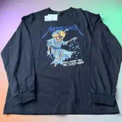 『新品タグ付き』METALLICA グラフィックプリント 長袖シャツ ブラック