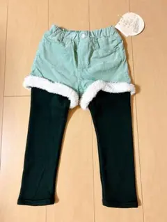 新品タグ付き♡ミントグリーンショートパンツとレギンス 110cm