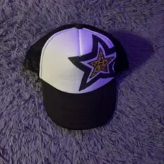 00s archive リメイク キャップ スター デザイン レオパード