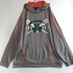 119　HOLLOWAY　トラックパーカー　L　灰　US古着　ポリエステル