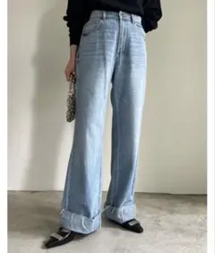 ロールアップデニム