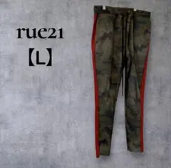 一点物⭐︎ rue21 【L】迷彩柄 スリムフィットパンツ メンズ レディース
