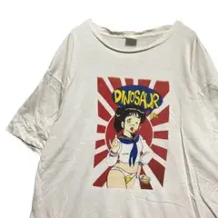 BKXA バンド Tシャツ 古着 白 ダイナソージュニア アニメ ロック