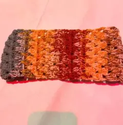 ハンドメイド　鍵編みカラフルターバン