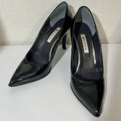 DIANA ダイアナ エナメルパンプス ポインテッドトゥ ブラック 美品