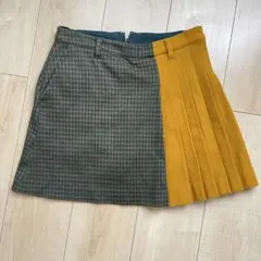 マスターバニーエディション 中綿スカート 1/M ラップスカート チェック MASTER BUNNY EDITION マスターバニーエディション 中綿 ラップ