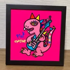 でかサイズ！フレーム付き★怪獣と不思議なギター