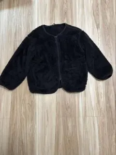 【120】黒 フリースジャケット