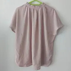 earth music＆ecology 半袖 ブラウス　ピンクベージュ