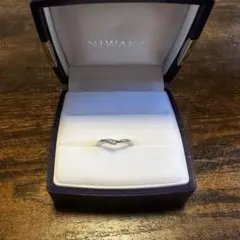 俄　ハードプラチナ9.5号私的刻印無し　新品仕上げ済み値下げ 俄(NIWAKA) 花麗(HANAURARA) ダイヤモンド0.24ct ダイヤモンド