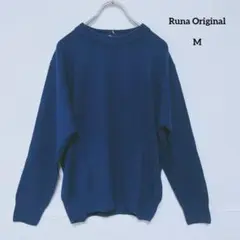 Runa Original ネイビー セーター アクリル100% レディース
