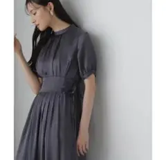 NATURALBEAUTYBASIC ハイネック ワンピース チャコール
