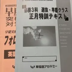 2026年最新】早慶必勝選抜クラス正月特訓の人気アイテム - メルカリ