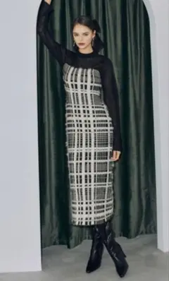 黒ワンピース ロングワンピース